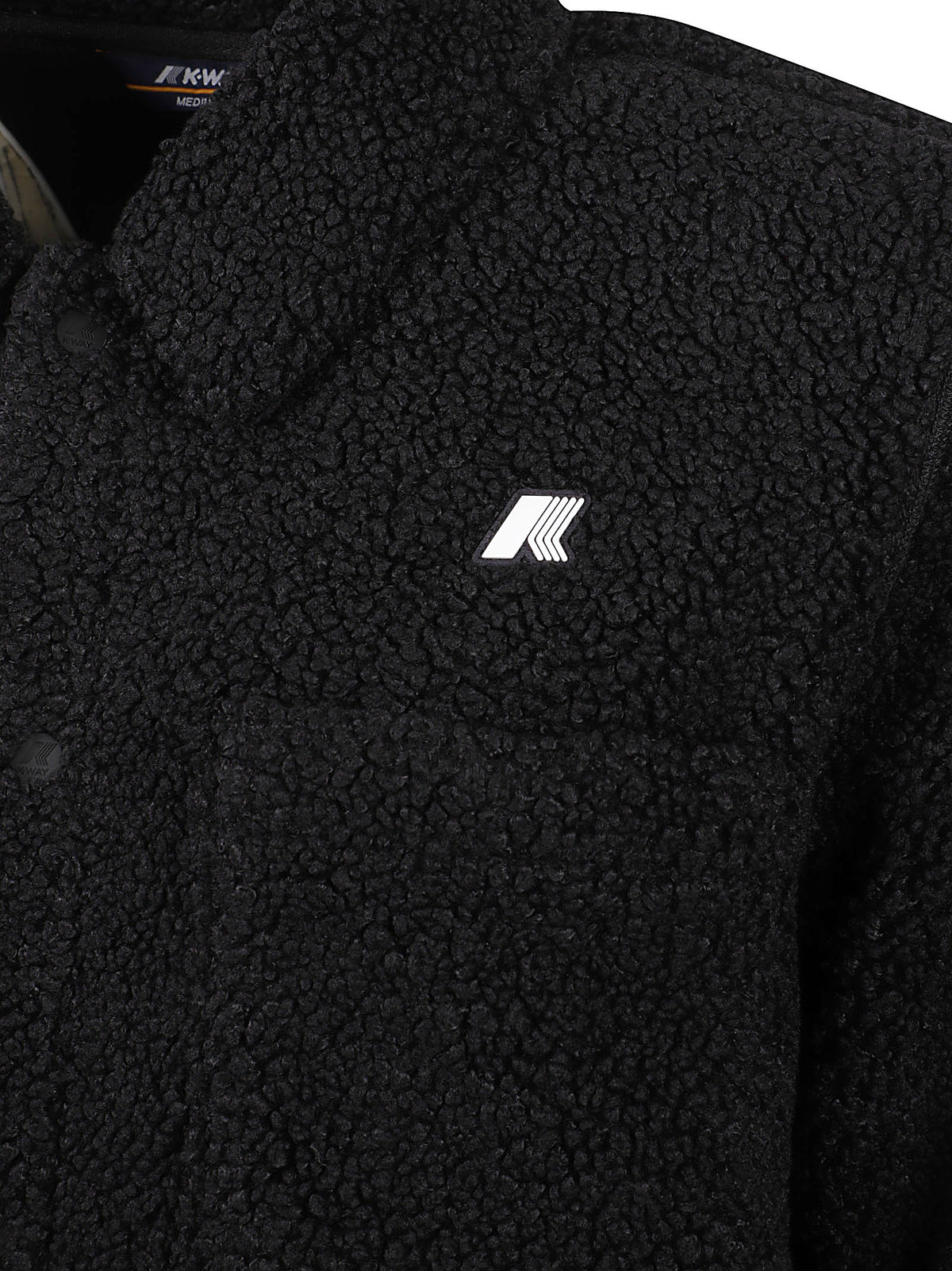 GIACCA UOMO CAMERON SHERPA POLAR - KWAY<BR/> K61322W AVA BLACK P-BLACK P  KWAY 
