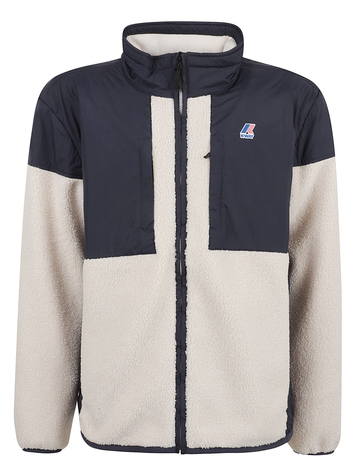 GIACCONE UOMO SIXTE 4.0 ORSETTO - KWAY<BR/> K6133HW A04 BLUE DEPTH-ECRU  KWAY 