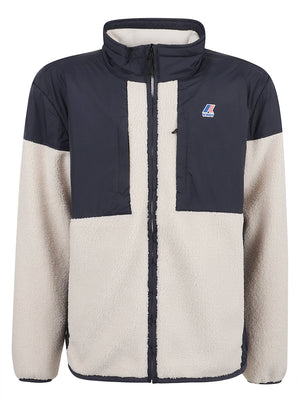 GIACCONE UOMO SIXTE 4.0 ORSETTO - KWAY<BR/> K6133HW A04 BLUE DEPTH-ECRU  KWAY 