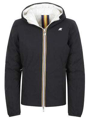 GIACCA DONNA REVERSIBILE K8127XW DC4 BLACK PURE-WHITE NATURAL  KWAY 