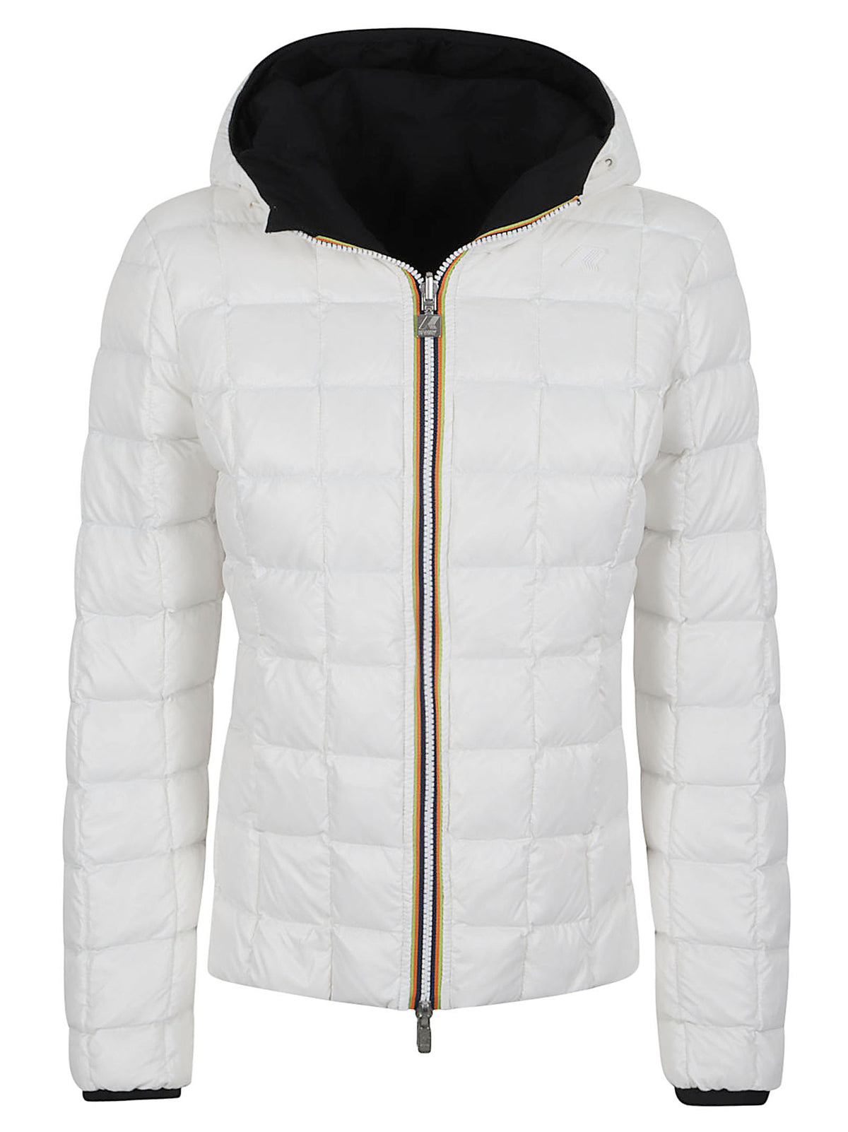 GIACCA DONNA REVERSIBILE LILY ST THERMO DOUBLE - KWAY K8127XW DC4 BLACK PURE-WHITE NATURAL  KWAY 