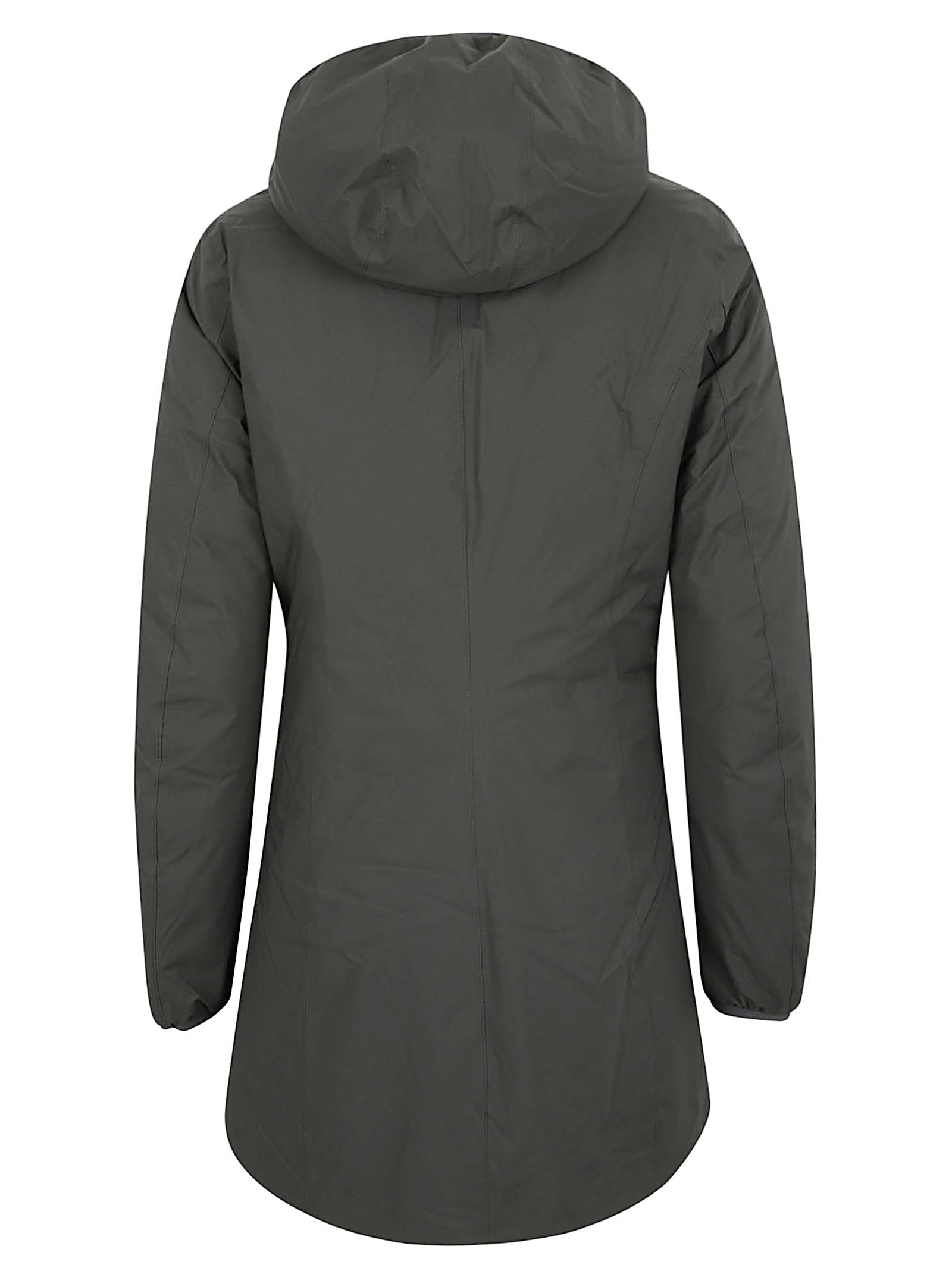 GIACCA DONNA REVERSIBILE K8134CW AGQ GREEN BLACKISH-BLACK PURE  KWAY 