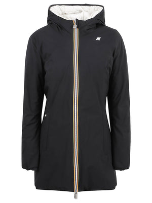 GIACCA DONNA DENISE ST THERMO DOUBLE - KWAY K8134CW DC4 BLACK PURE-WHITE NATURAL  KWAY 
