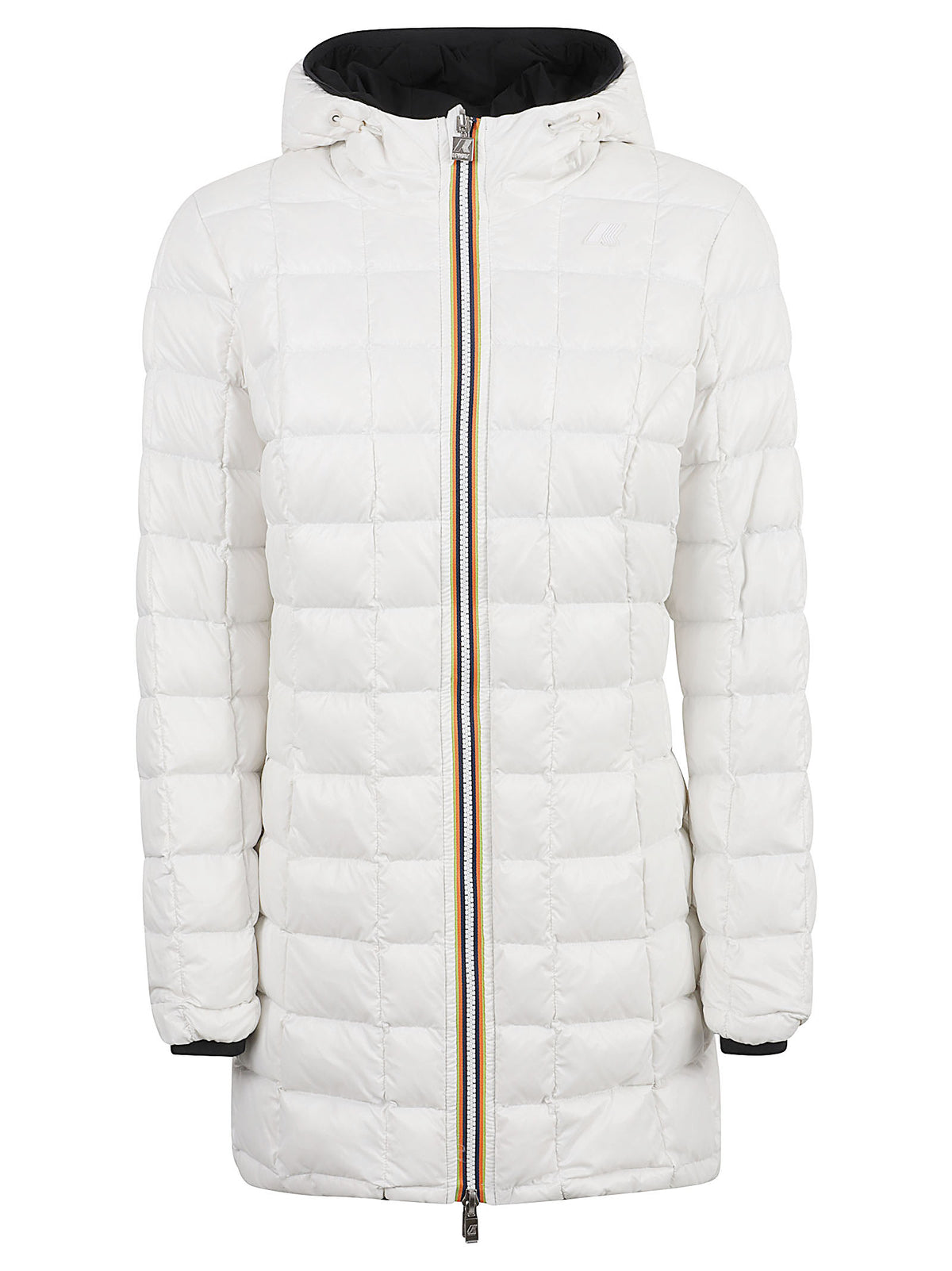 GIACCA DONNA DENISE ST THERMO DOUBLE - KWAY K8134CW DC4 BLACK PURE-WHITE NATURAL  KWAY 