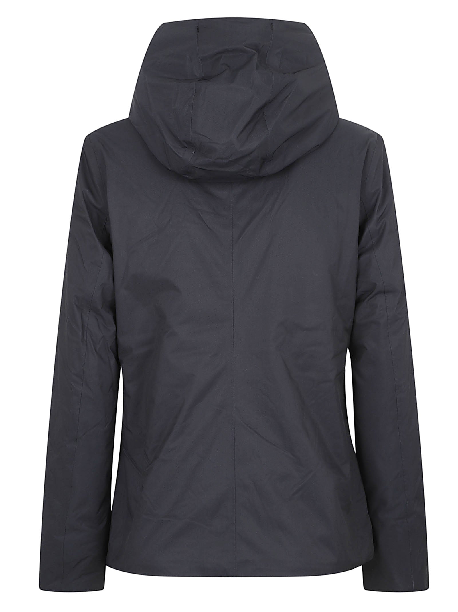 GIACCA DONNA IMPERMEABILE K81449W DCB BLACK PURE-GREY WARM  KWAY 