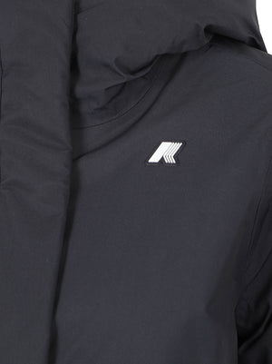 GIACCA DONNA IMPERMEABILE K8144CW DCB BLACK PURE-GREY WARM  KWAY 