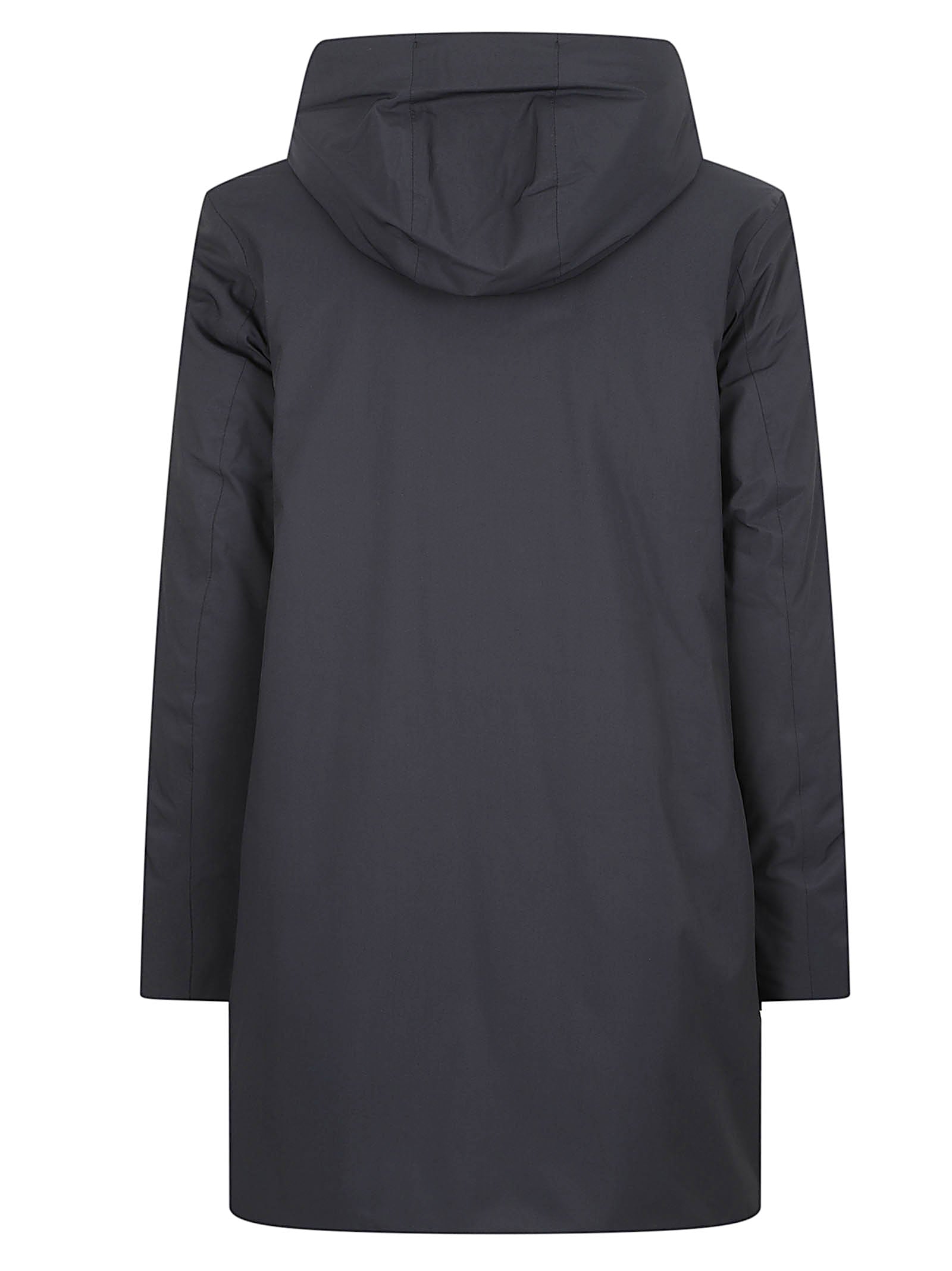 GIACCA DONNA IMPERMEABILE K8144CW DCB BLACK PURE-GREY WARM  KWAY 