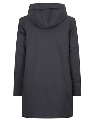 GIACCA DONNA IMPERMEABILE K8144CW DCB BLACK PURE-GREY WARM  KWAY 