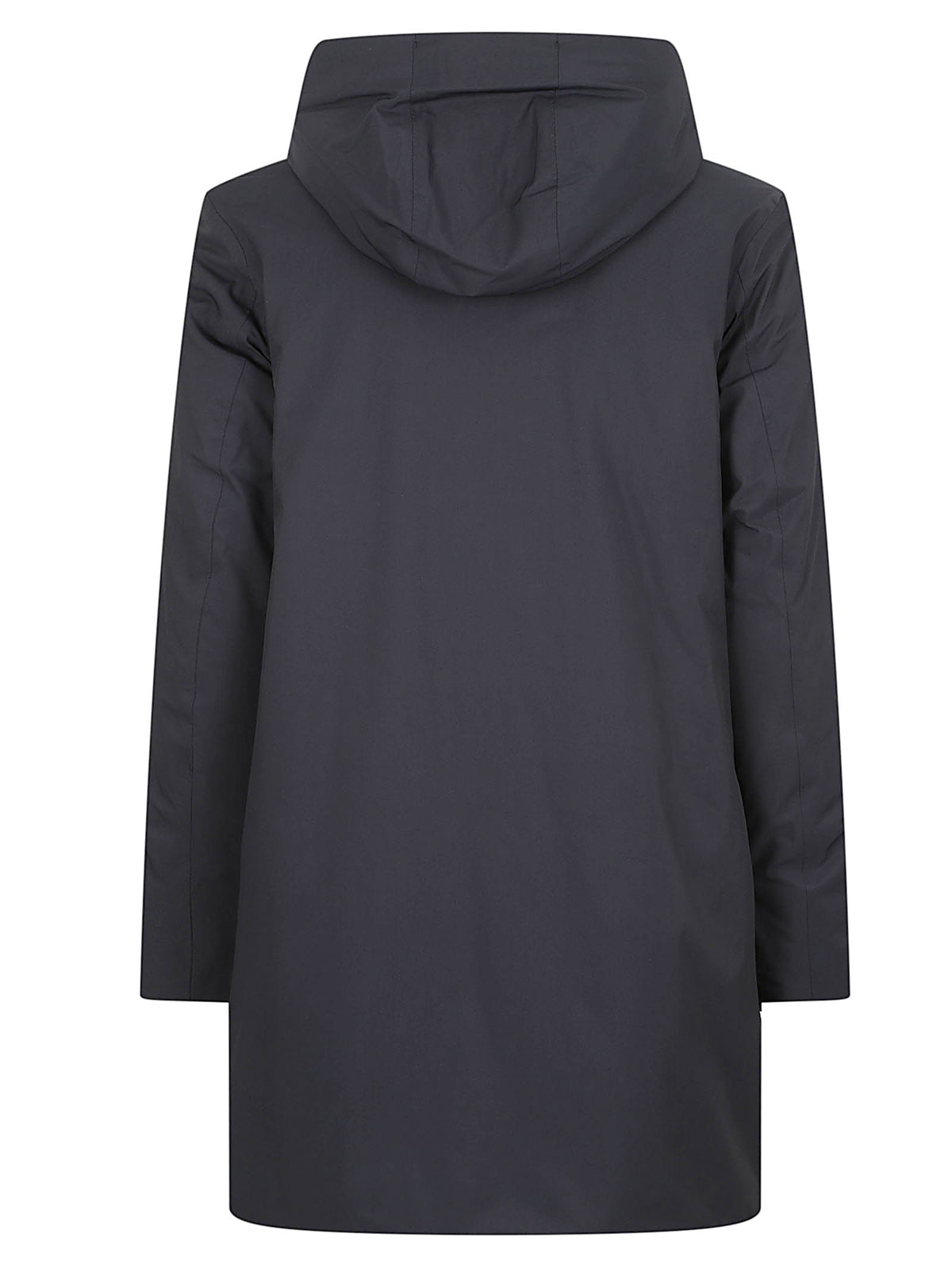 GIACCA DONNA IMPERMEABILE SOPHIE TWILL SOFT BEAVER - KWAY K8144CW DCB BLACK PURE-GREY WARM  KWAY 
