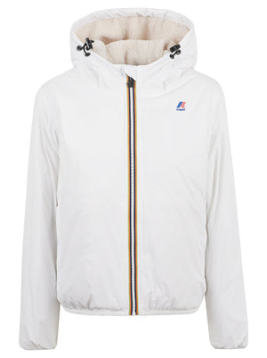 GIACCA DONNA CLAUDETTE ORSETTO - KWAY K81537W 490 WHITE NATURAL  KWAY 