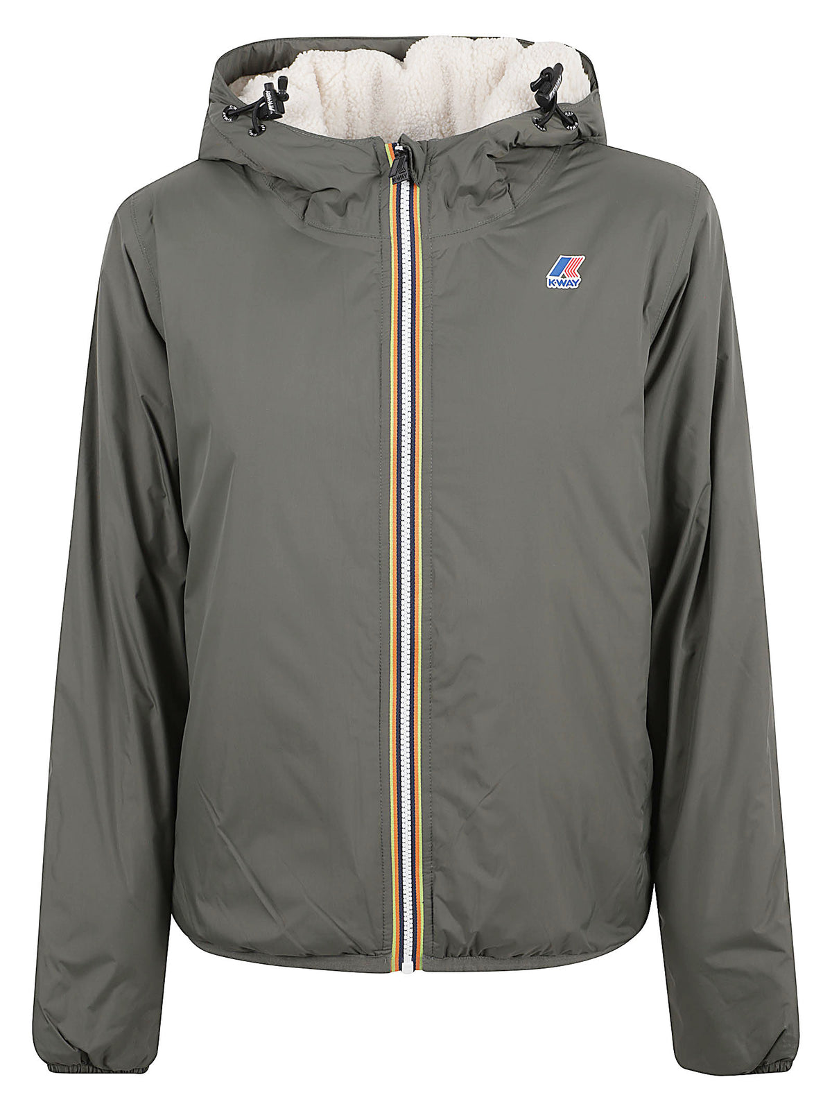 GIACCA DONNA CLAUDETTE ORSETTO - KWAY K81537W WMR GREEN BLACKISH  KWAY 