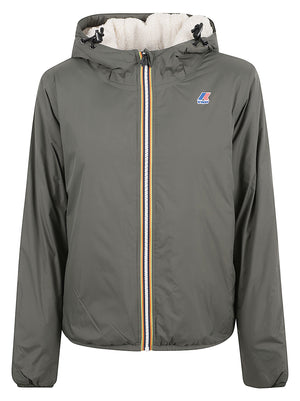 GIACCA DONNA CLAUDETTE ORSETTO - KWAY K81537W WMR GREEN BLACKISH  KWAY 