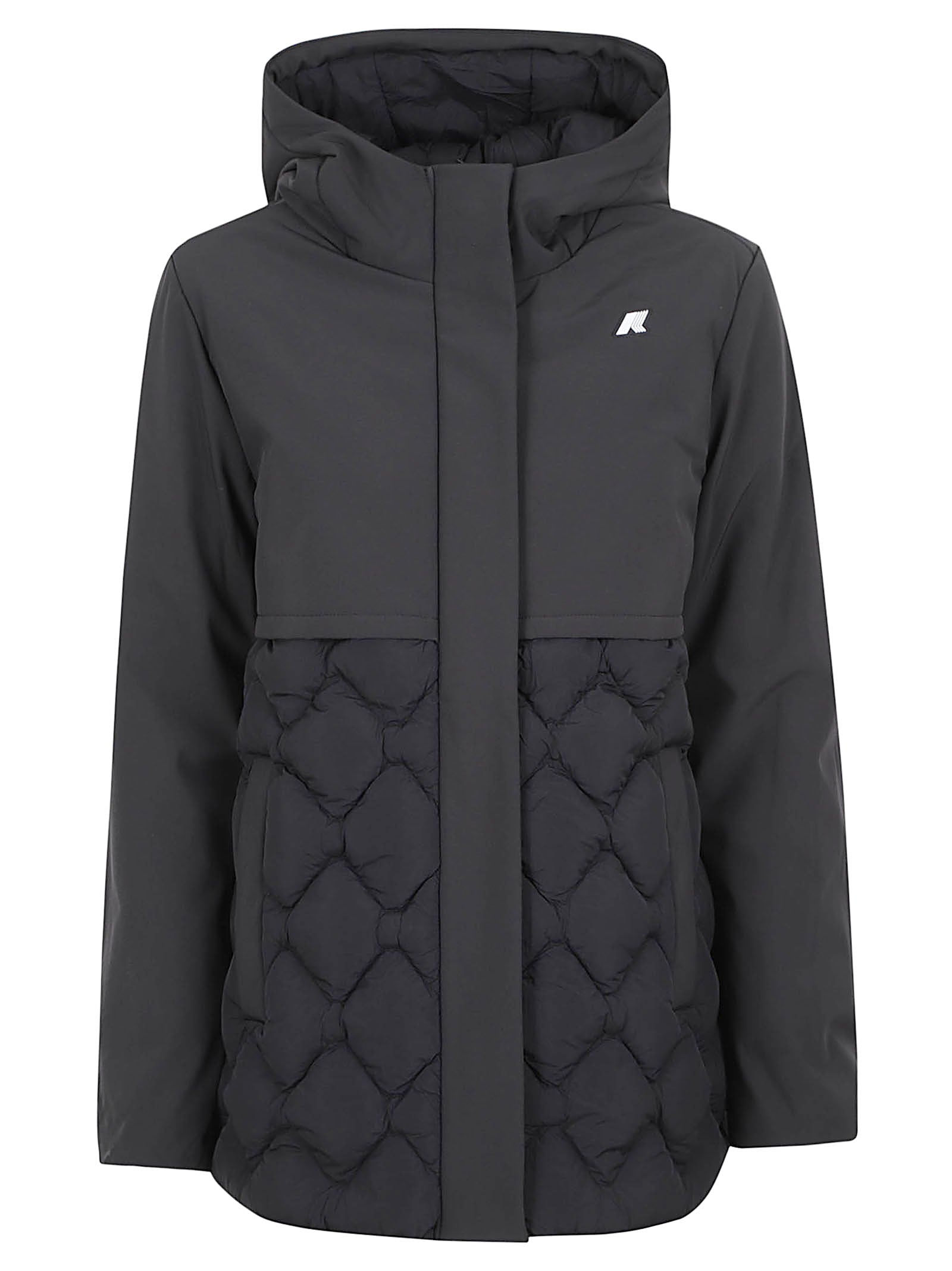 GIACCA DONNA IMPERMEABILE <BR/> K8161DW USY BLACK PURE  KWAY 
