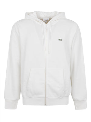 FELPA UOMO CON ZIP E CAPPUCCIO - LACOSTE <BR/> SH8864 70V  LACOSTE 