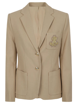 BLAZER ELEGANTE DONNA<BR/> 200797305 013 BIRCH TAN LAUREN 
