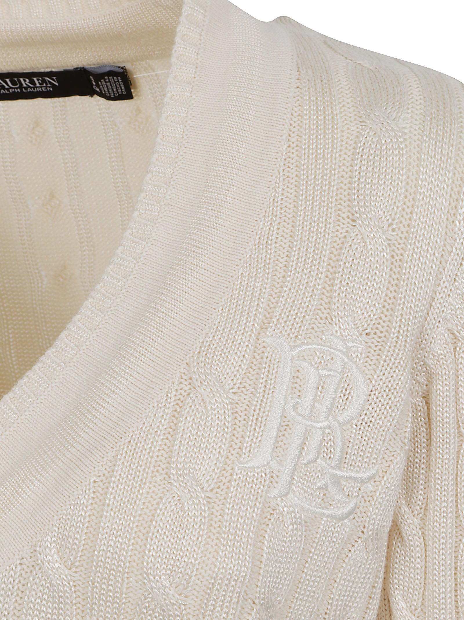 MAGLIONE DONNA A TRECCE 200888795 011 MASCARPONE CREAM LAUREN 