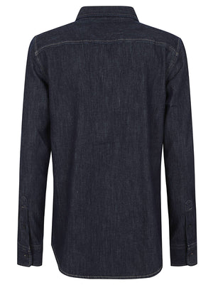 CAMICIA DI JEANS DONNA 200B20825 001 BLUE LAUREN 