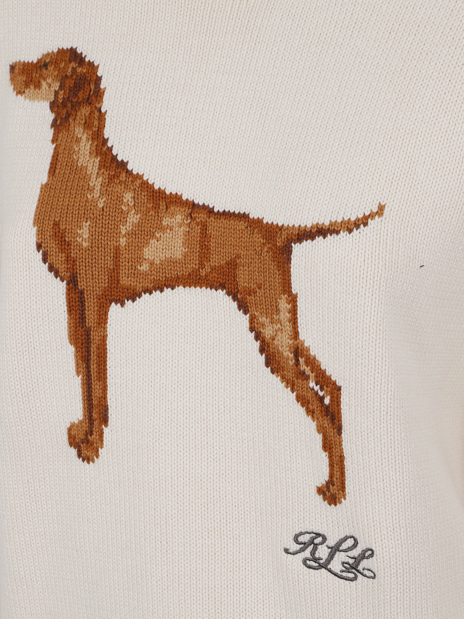 MAGLIONE DONNA CON STAMPA 200P14120 001 MASCARPONE CREAM LAUREN 