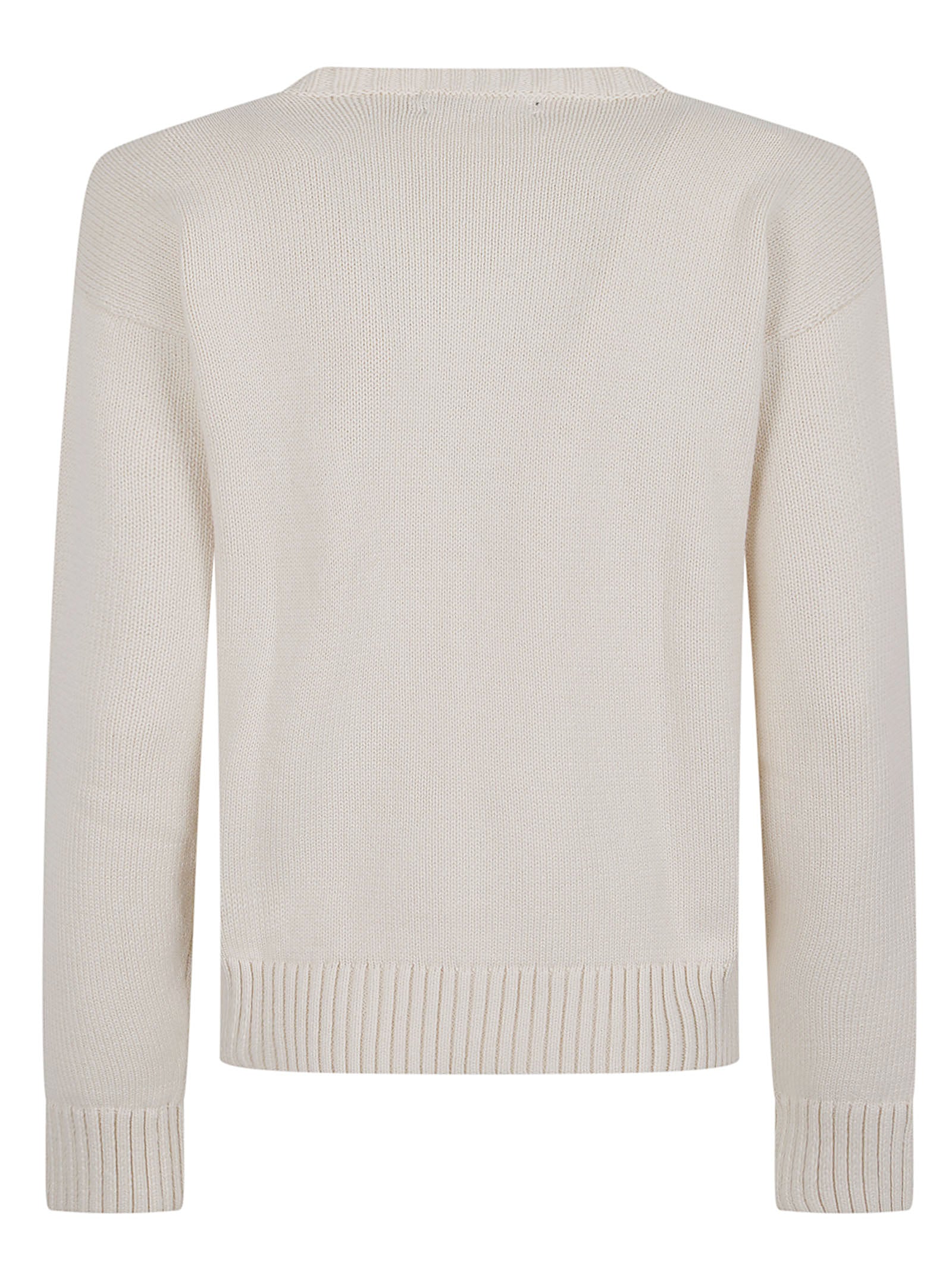 MAGLIONE DONNA CON STAMPA 200P14120 001 MASCARPONE CREAM LAUREN 