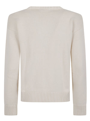 MAGLIONE DONNA CON STAMPA 200P14120 001 MASCARPONE CREAM LAUREN 