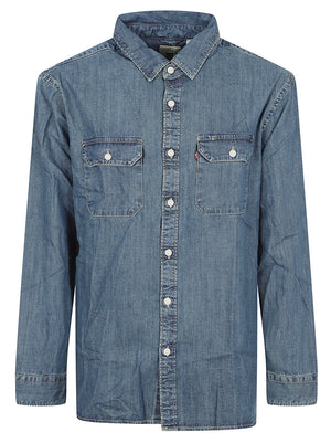 CAMICIA JEANS UOMO 19573 0269 CHOPPER DARK WASH LEVI'S STRAUSS 