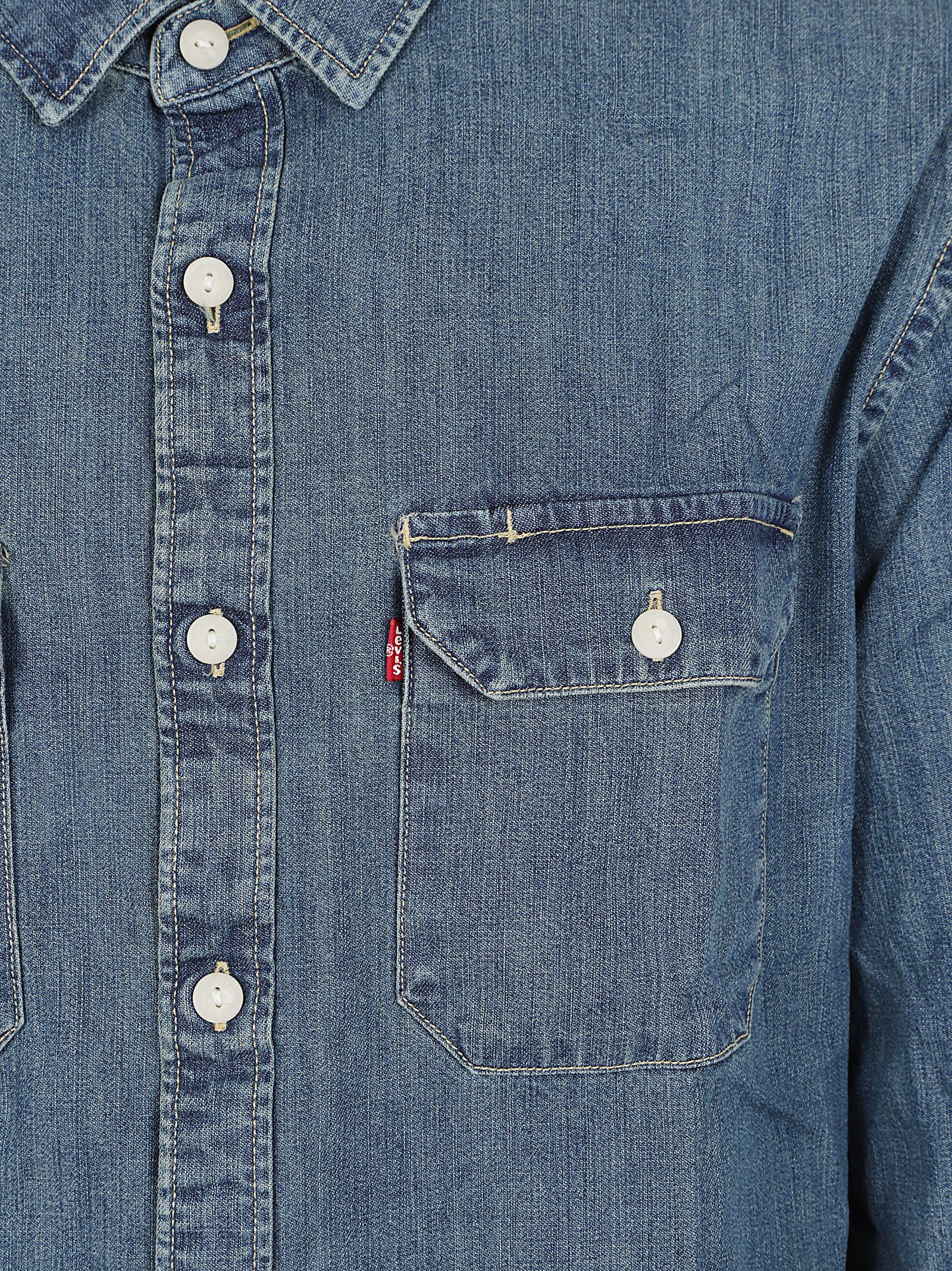 CAMICIA JEANS UOMO 19573 0269 CHOPPER DARK WASH LEVI'S STRAUSS 