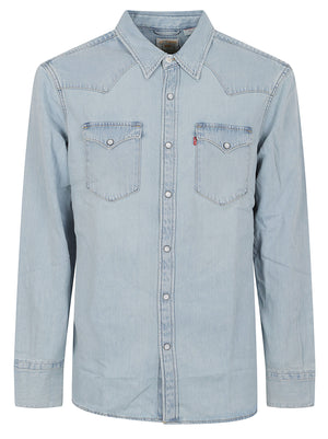 CAMICIA JEANS UOMO<BR/> 85744 0118 SOLUCELL WORN-IN LEVI'S STRAUSS 