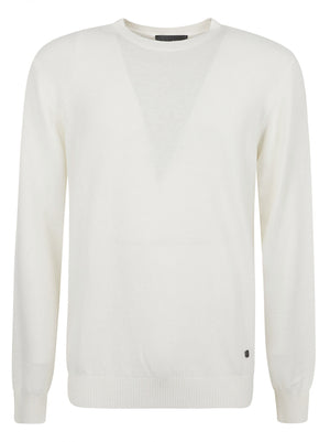 MAGLIONE GIROCOLLO UOMO WOOLCASH - LIU.JO QF6145MA23P 14801 Tofu LIU.JO 