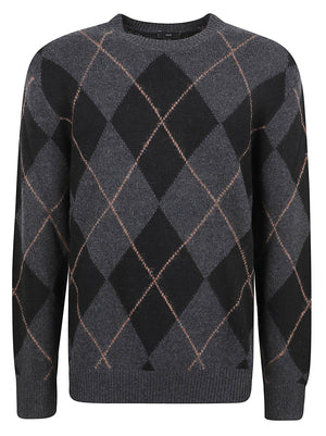MAGLIONE GIROCOLLO UOMO - LIU.JO QF6184MAB22 09433 ANTRA MEL ROMBI LIU.JO 