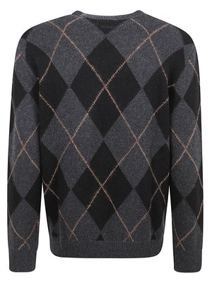 MAGLIONE GIROCOLLO UOMO - LIU.JO QF6184MAB22 09433 ANTRA MEL ROMBI LIU.JO 