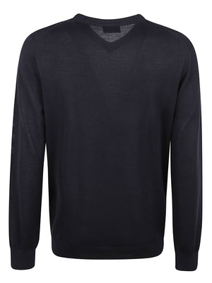 MAGLIA UOMO SCOLLO A V - LIU.JO QXX135MA27P 94013 DARK BLUE LIU.JO 