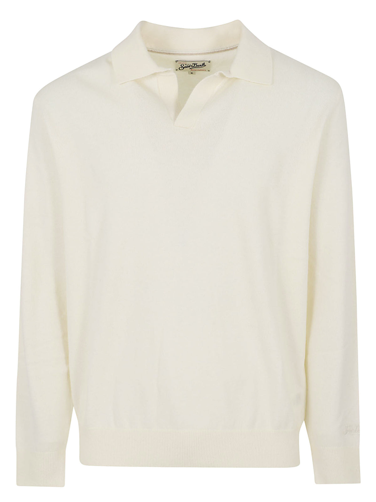 POLO IN MAGLIA UOMO COVENT - MC2 SAINT BARTH<BR/> COVENT MERINOCASH 00023M 10 OFF WHITE  MC 2 