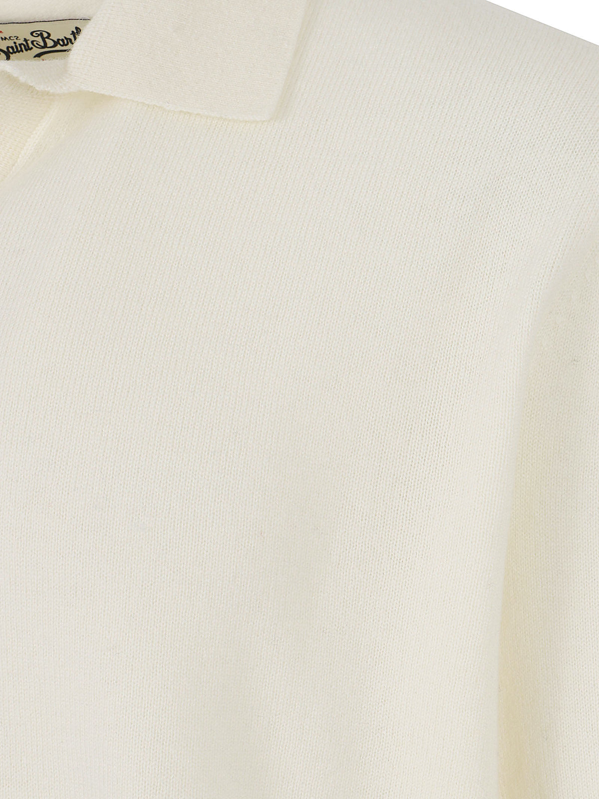 POLO IN MAGLIA UOMO COVENT - MC2 SAINT BARTH<BR/> COVENT MERINOCASH 00023M 10 OFF WHITE  MC 2 