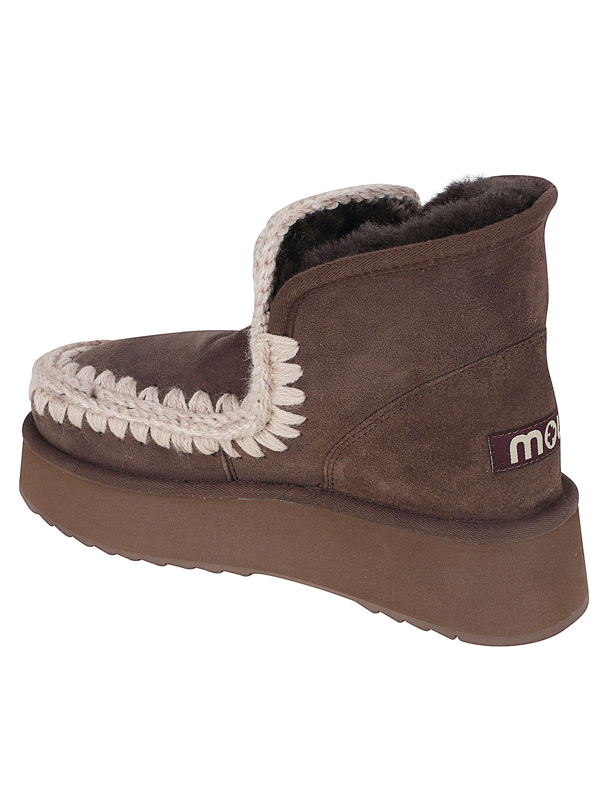 STIVALETTO DONNA PELO "MINI ESKIMO PLATFORM" - MOU<BR/> FW681000A MOCHA  MOU 
