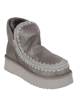 STIVALETTO DONNA PELO  "MINI ESKIMO PLATFORM" - MOU FW681000B DUIRO  MOU 