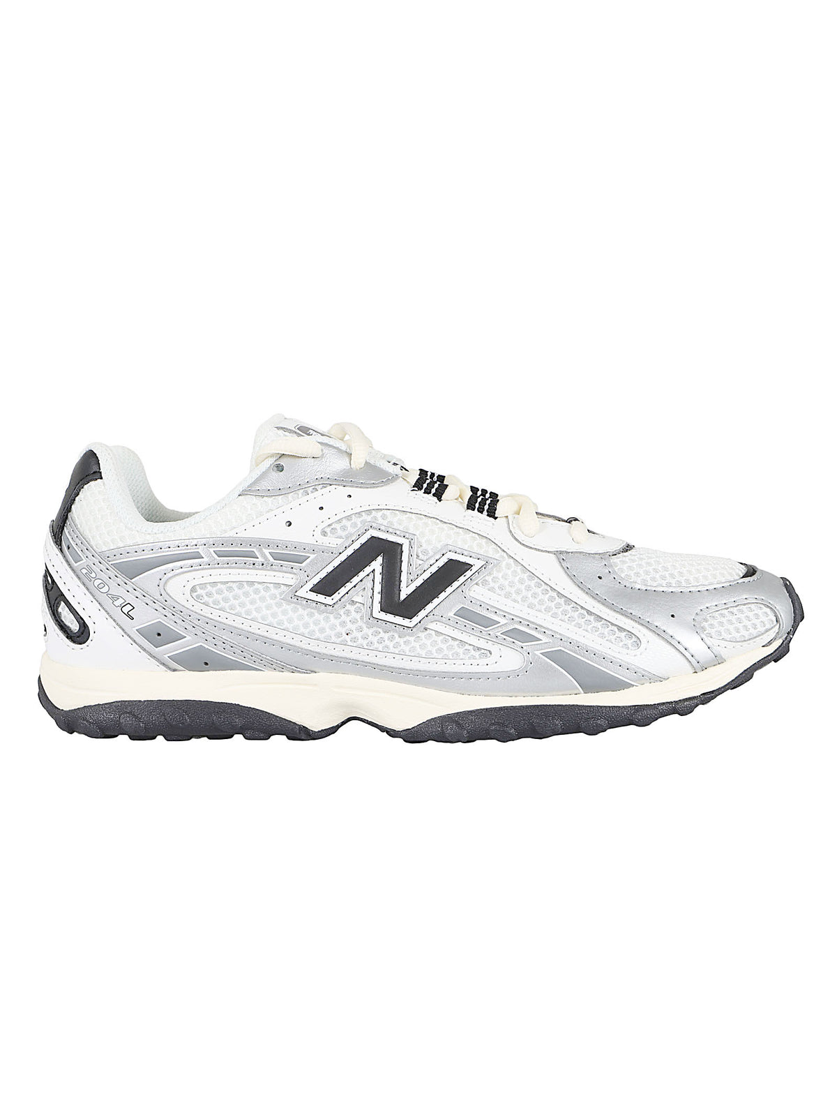 SNEAKERS UNISEX 204L - NEW BALANCE<BR/> U204L SWD WHITE-BLACK-SILVER NEW BALANCE 