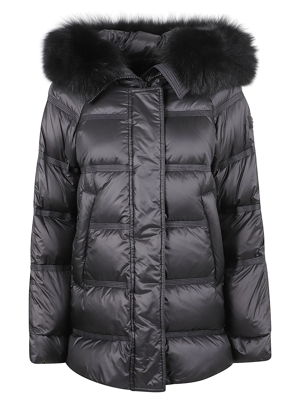 GIACCA DONNA IMBOTTITA  TAKAN MQN 04 FUR - PEUTEREY PED5439 01181967NER  PEUTEREY 