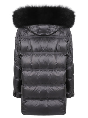 GIACCA DONNA IMBOTTITA  TAKAN MQN 04 FUR - PEUTEREY PED5439 01181967NER  PEUTEREY 