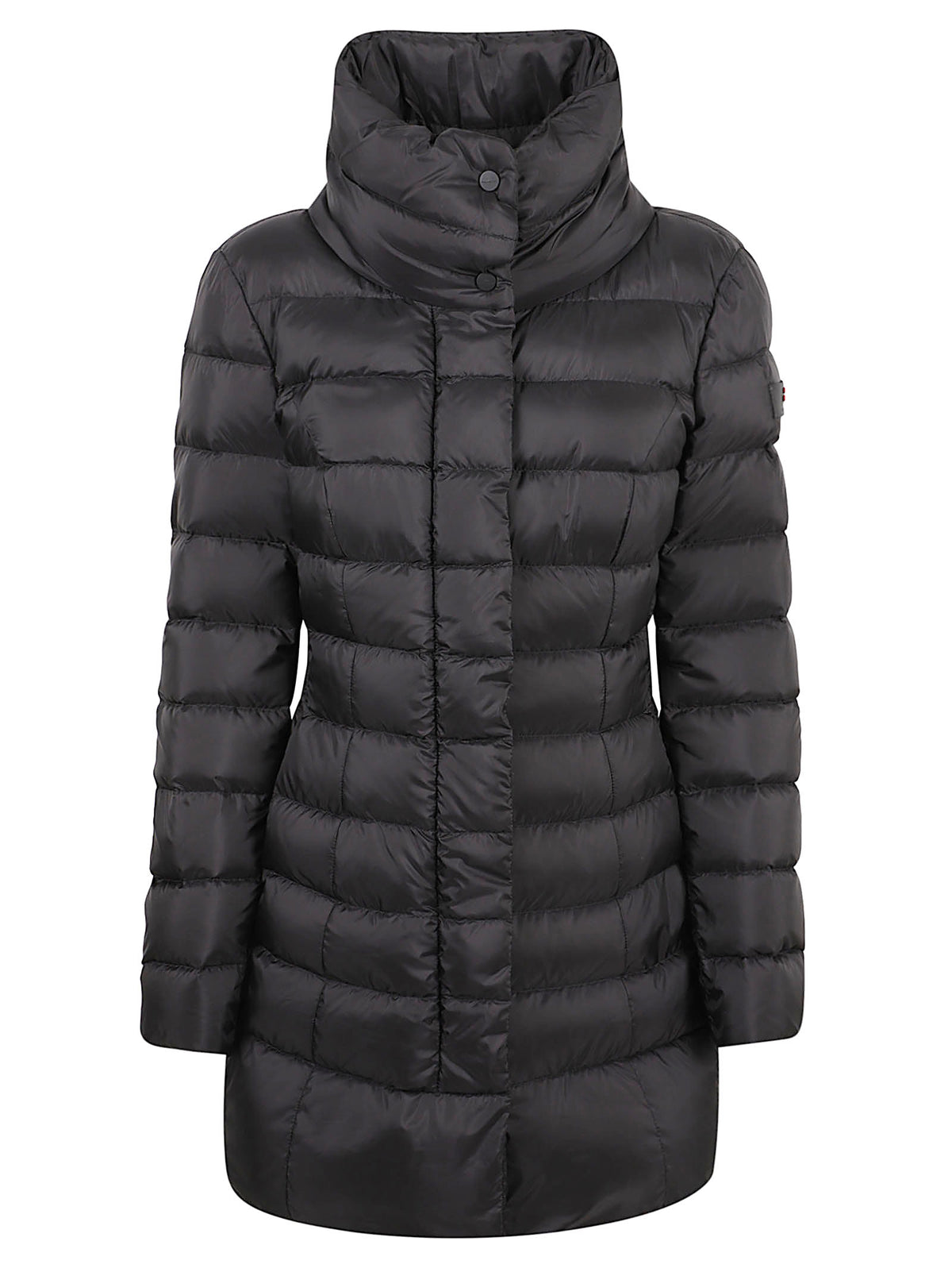 GIACCA DONNA LUNGA CON COLLO ALTO SOBCHAK MQN 03 - PEUTEREY<BR/> PED5456 01181967NER  PEUTEREY 