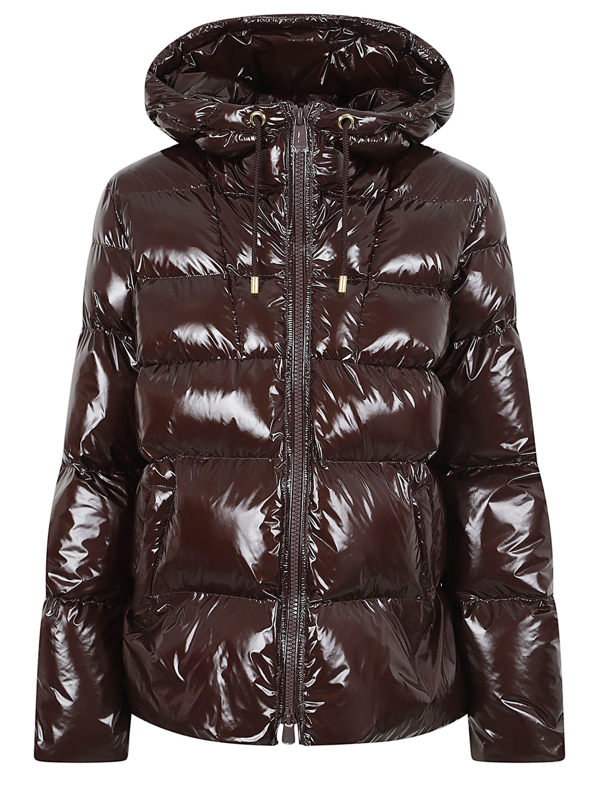 GIACCA DONNA CORTA LUCIDA ELEODORO CABAN CRYSTAL - PINKO 101597 A2P7L72 MARRONE TESTA MORO PINKO 
