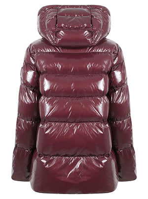 GIACCA PIUMINO DONNA IMBOTTITA CON CAPPUCCIO - PINKO 101597 A2P7RR7 BORDEAUX SCURO PINKO 