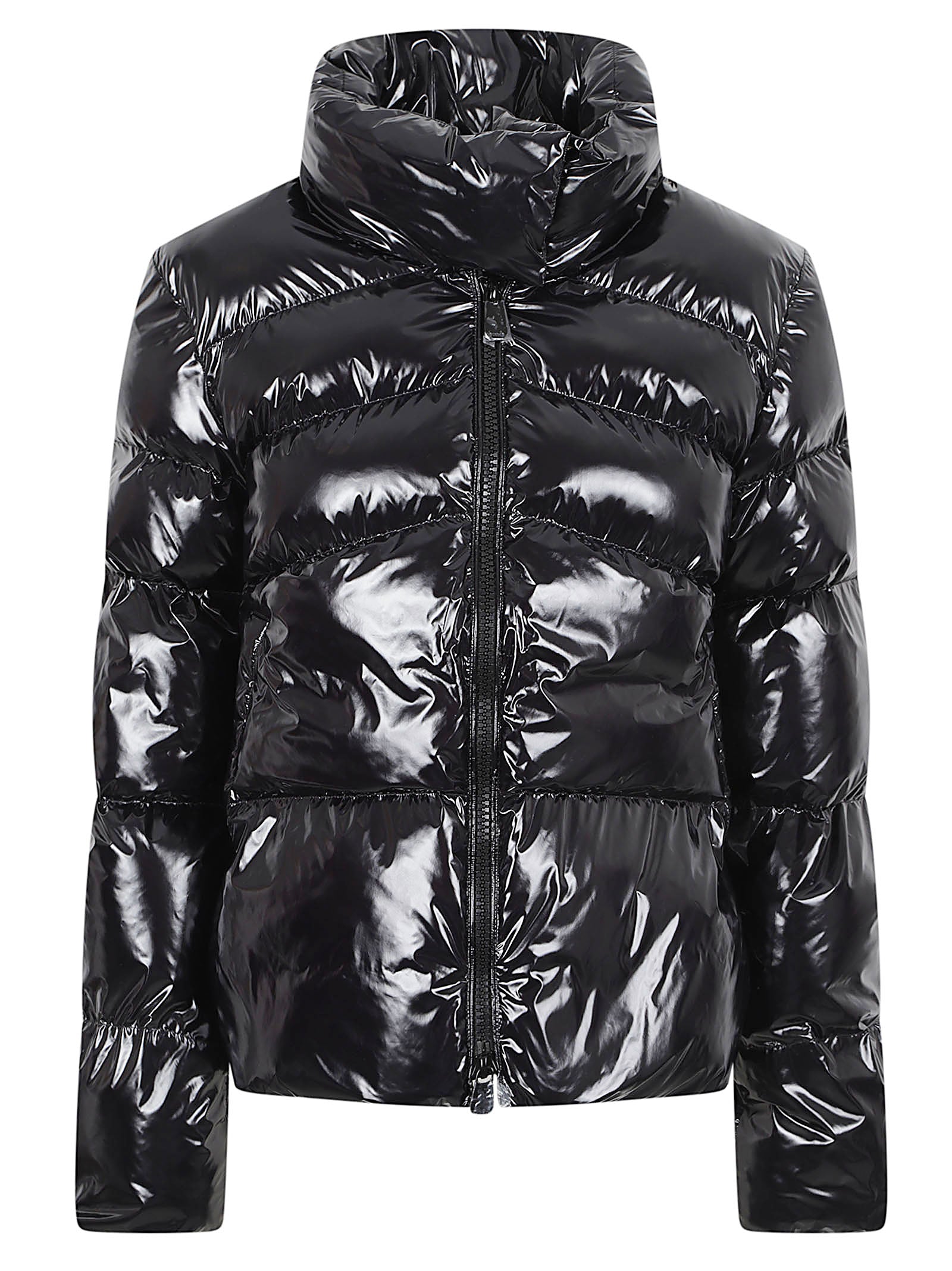 GIACCA DONNA CORTA LUCIDA<BR/> 101598 A2P7Z99 NERO LIMOUSINE PINKO 