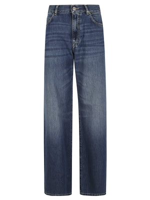JEANS DONNA WIDE LEG<BR/> 101733 A2RQPJZ LAVAGGIO VINTAGE MEDIO SCURO PINKO 