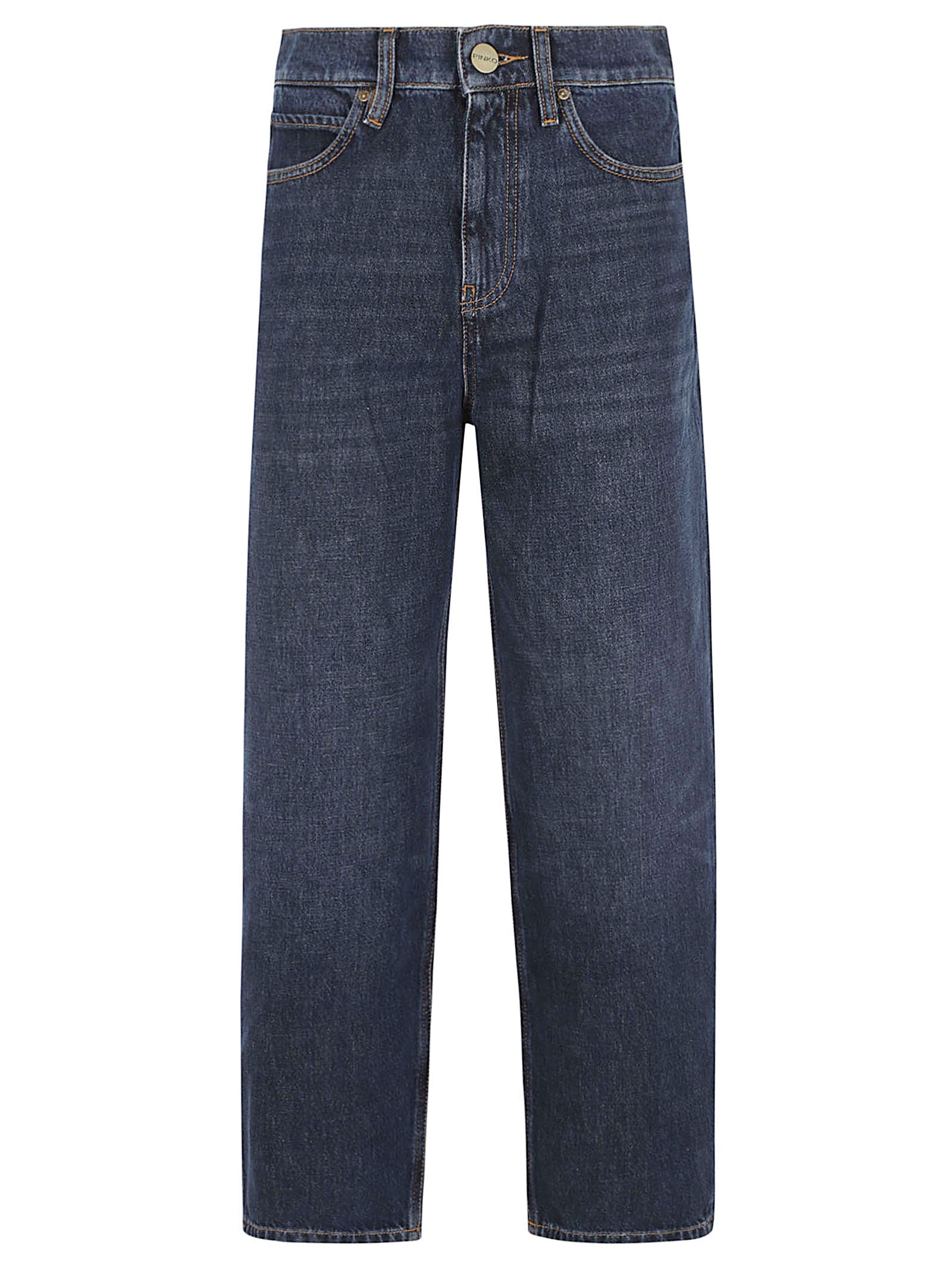 JEANS DONNA WIDE LEG 103857 A3HEPJC LAVAGGIO MEDIO SCURO PINKO 