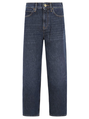 JEANS DONNA WIDE LEG 103857 A3HEPJC LAVAGGIO MEDIO SCURO PINKO 