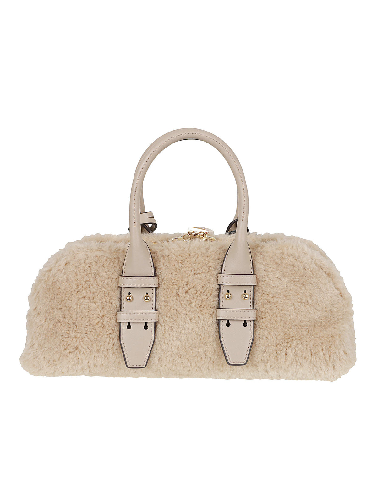 BORSA A MANO DONNA BOWLING BAG HORIZONTAL - PINKO<BR/> 105334 A3O9C97Y GRIGIO TORTORA-ORO PINKO 