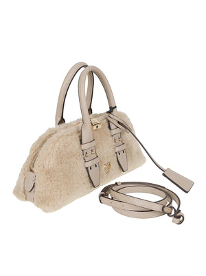 BORSA A MANO DONNA BOWLING BAG HORIZONTAL - PINKO<BR/> 105334 A3O9C97Y GRIGIO TORTORA-ORO PINKO 