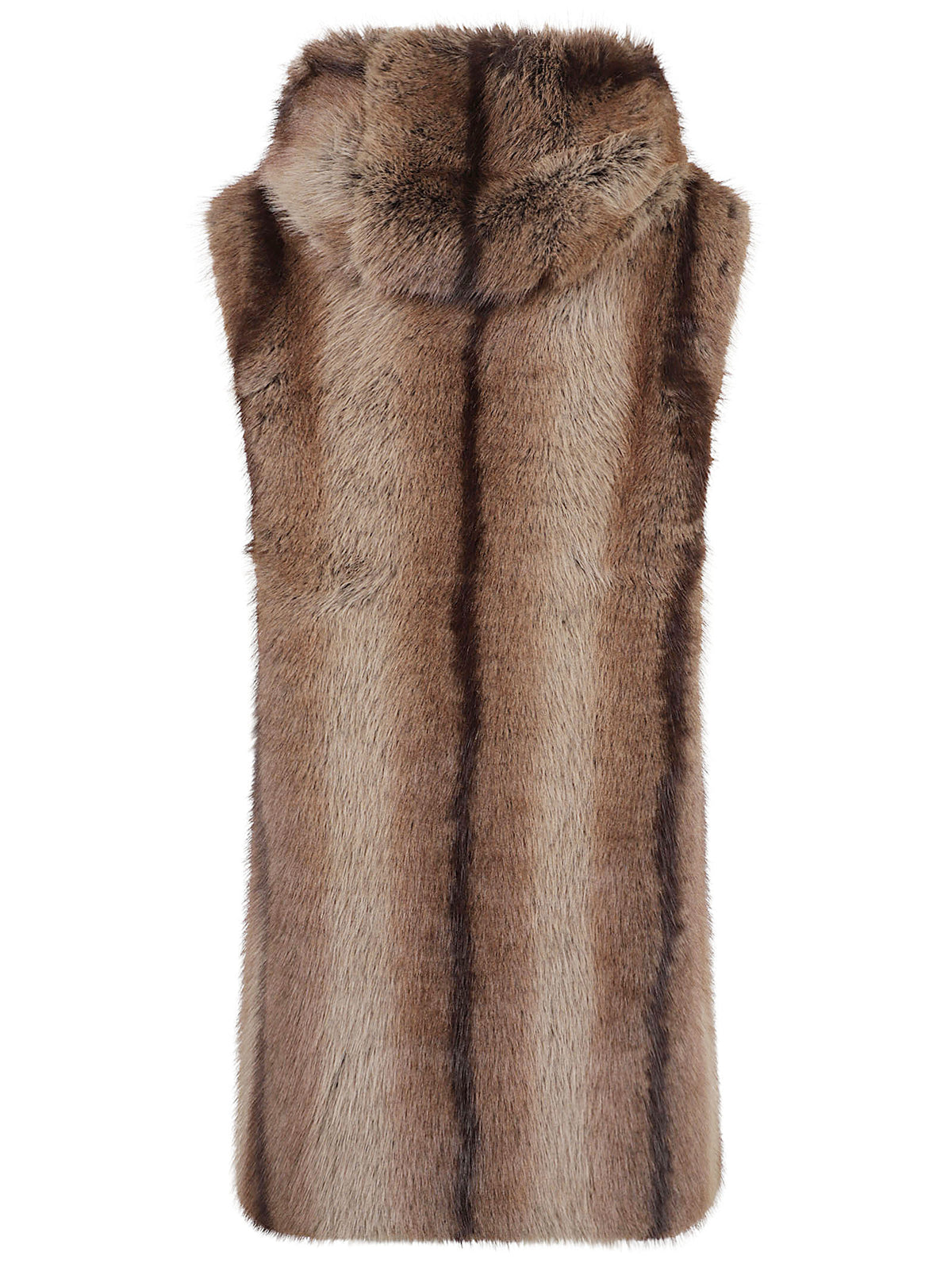 GILET DONNA LUNGO EFFETTO PELLICCIA GALEARIS - PINKO 107042 A3C6D31 BEIGE-GALLINACCIO PINKO 