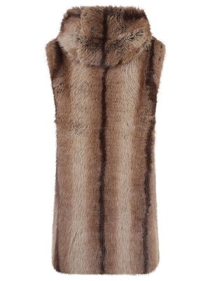 GILET DONNA LUNGO EFFETTO PELLICCIA GALEARIS - PINKO 107042 A3C6D31 BEIGE-GALLINACCIO PINKO 