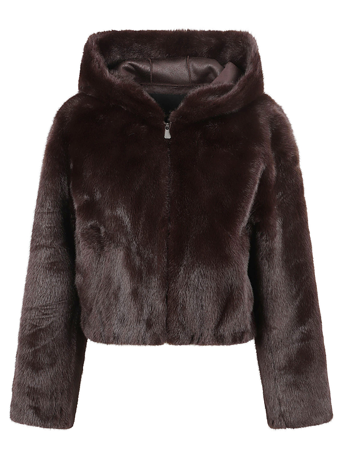 GIACCA DONNA EFFWTTO PELLICCIA GASTERIA - PINKO 107053 A3E9L72 MARRONE TESTA DI MORO PINKO 